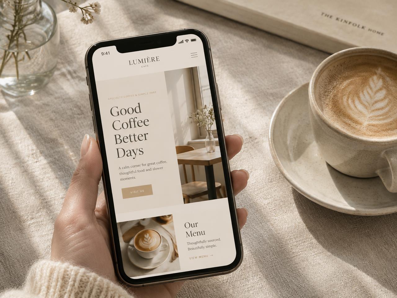 Lumière Café website project