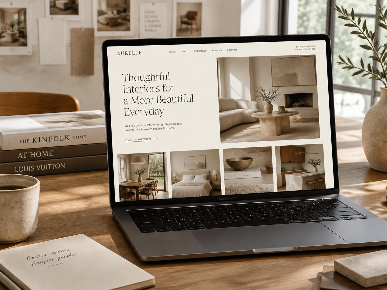 Aurelle Interiors website project